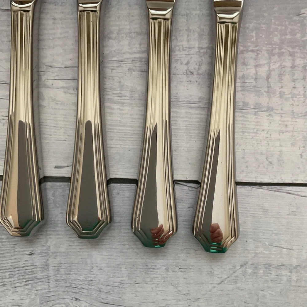 Wallace ARLINGTON Steak Knives Set Of 6 Stainless Steel Flatware #3